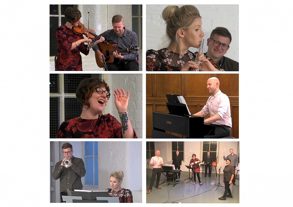 Deaf and hearing musicians performing together Music and the Deaf